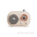 Alto-falante Bluetooth retrô Rádio FM vintage